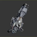 BMW Adventure Motorcycle With Rugged Black Gray Design Luggage Rack And Dual Seat