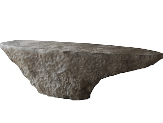 Stone Reception Desk Front Desk 3d model