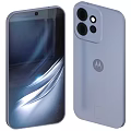 Motorola Smartphone Featuring Rear Triple Camera Setup And Sleek Pastel Back Design