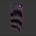 Sleek Durable Phone Case With Carbon Fiber Texture And Modern Protective Design