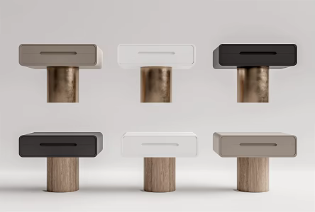 Modern bedside table 3d model