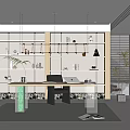 Modern study 3d model