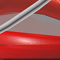 Red Electric Car Jack Equipment With Power Cable And Clamps