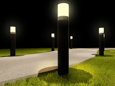 Lawn lamp garden lamp outdoor garden lamp landscape lamp 3d model