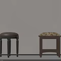 19 French Stool Dressing Stool 3d model