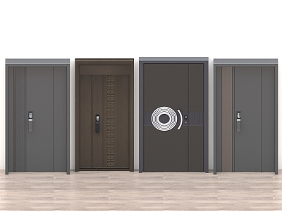 Security Door Wooden Door Glass Door Room Door Meeting Room Door Password Door Single Door Double Door 3d model