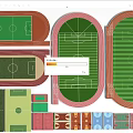Various Soccer Field Design Layouts With Different Shapes Sizes And Green Turf
