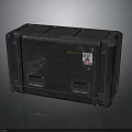 Durable Heavy Duty Black Equipment Case With Handles And Sticker Labels