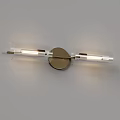 Modern Wall Lamps With Transparent Glass Shade And Metal Frame For Interior Lighting