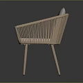 Modern Leisure Chair Featuring Light Gray Fabric Cushion and Wooden Frame Minimalist Design