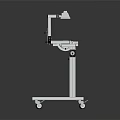 Sturdy Mobile Medical Cart With Metal Frame Caster Wheels Top Equipment And Platform