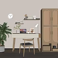Nordic Desk Chair 3d model