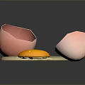 Fresh Fried Egg With Yolk And Broken Egg Shells On Dark Surface