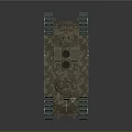 Realistic 3D Tank Model With Camouflage Paint Turret Tracks Number 10 And Antenna Design