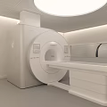 Hospital Outpatient Clinic With Modern MRI Machine In Diagnostic Area