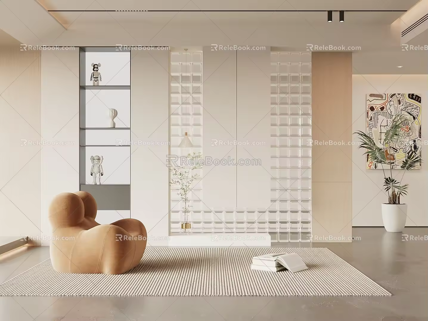Modern Partition Entrance 3d model