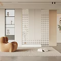 Modern Partition Entrance 3d model
