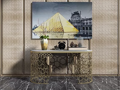 Modern porch shelf 3d model
