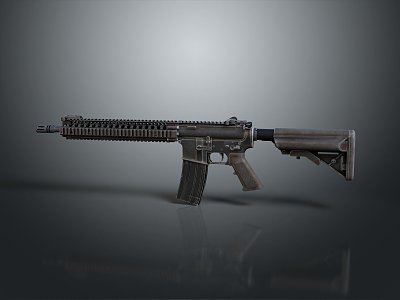 Modern Rifle MK Semiautomatic Rifle Combat Rifle 3d model