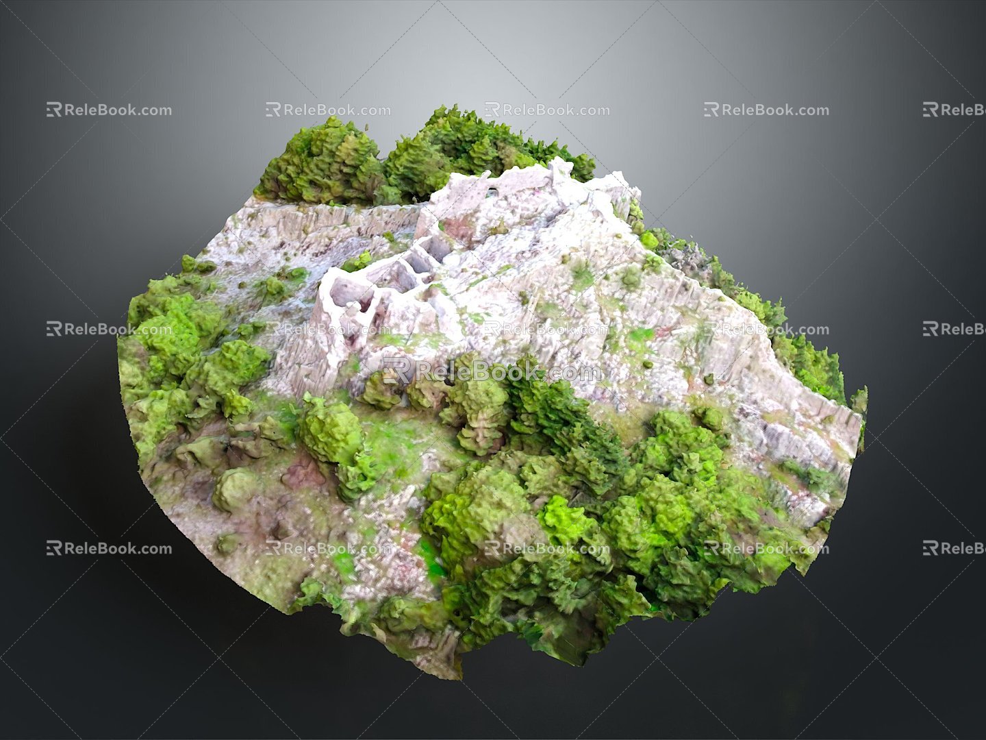 Monuments Sites Sites Sites Ruins Castle Fortress Ancient Castle Ancient Ruins Realistic 3d model