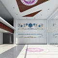 Patriotic Hall Interior Design With National Spirit Theme And Modern Sofas Coffee Tables