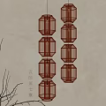 Elegant Modern Hexagonal Glass Chandelier With Warm Toned Hanging Layered Design