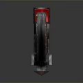 Vintage Red Steam Train Model With Black Chimney And Gold Accents