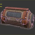 Life Module Life System Science Fiction Module Life Module 3d model