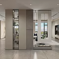 Modern Living Dining Room Interior With Sofa Dining Table Pendant Lights And Office Chair