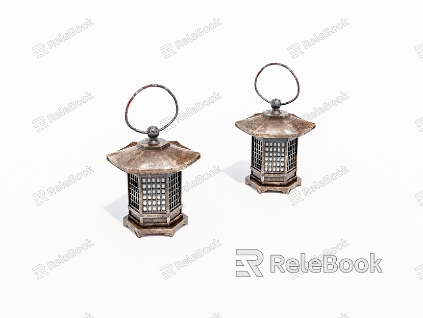 Chinese portable lantern model