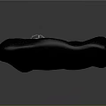 Tactical Firearm With Green And White Accents On Black Protective Mat