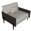 Single sofa 3d model