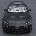 Lamborghini Urus Mesarui Coupe car with interior door opening and closing 3d model