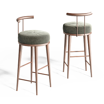 Modern Bar Chair 3d model