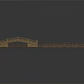 Wooden Scenic Components with Bridge Plank Walkway and Various Shaped Structures