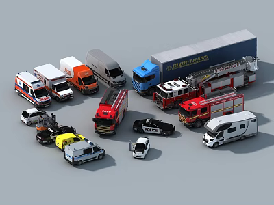 Modern truck city car car public car engineering truck tank truck heavy truck transport vehicle 3d model