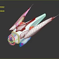 Futuristic Aerodynamic Vehicle White And Purple With Transparent Cockpit Sleek Wings Design