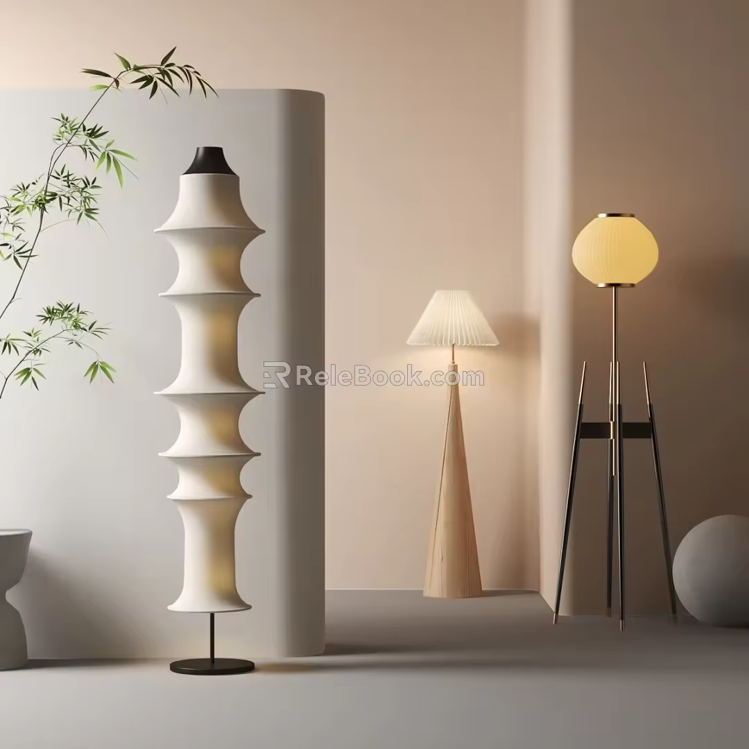 Modern floor lamp 3d model