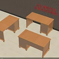 Set of Office Desk Cabinet Combination Furniture Series