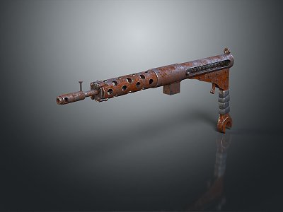 rifle semi-automatic rifle combat rifle battle rifle carbine war rifle attack rifle 3d model