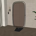 Retro screen partition 3d model