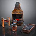 Traditional Ironworking Blacksmith Tools And Equipment