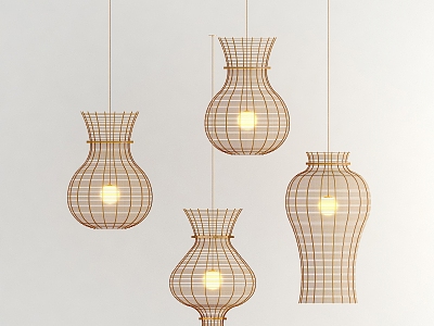 Chandelier Chinese Chandelier Vine Chandelier Bamboo Chandelier 3d model