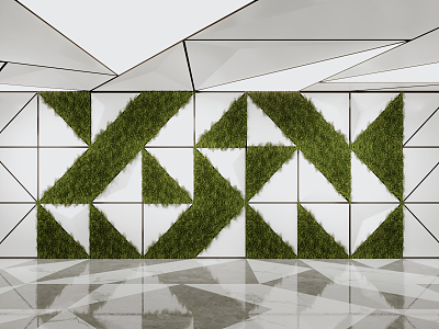 Modern Plant Wall model