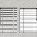 White Window Blinds With Simple Design For Home Interior Decoration 3d model