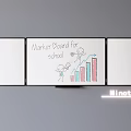 Functional Marker Board For School With Stick Figures And Charts By Minot Li