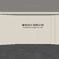 Modern Front Desk Background Wall Simple Background Wall Front Desk Reception Area Background Wall Company Front Desk Background Wall 3d model