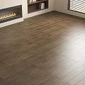 Dark Brown Hardwood Flooring in Modern Living Room With Natural Wood Grain And Smooth Surface