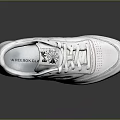 White Reebok Classic Casual Sneakers With Stylish Logo And Stitching Design