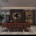 Modern Luxury Retail Boutique Interior With Display Shelves Seating And Decorative Plants